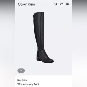 Brand New Calvin Klein Women’s Jotty Boot in Black. Size 9.5.